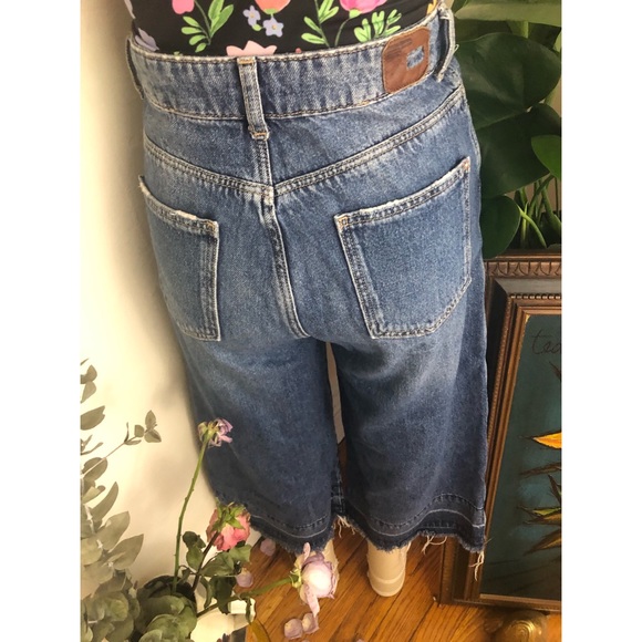 High Waisted Zara Basic-Z1975-Denim crop  jeans - Picture 2 of 8